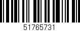 Código de barras (EAN, GTIN, SKU, ISBN): '51765731'