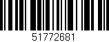 Código de barras (EAN, GTIN, SKU, ISBN): '51772681'