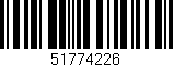 Código de barras (EAN, GTIN, SKU, ISBN): '51774226'
