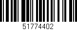 Código de barras (EAN, GTIN, SKU, ISBN): '51774402'