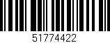 Código de barras (EAN, GTIN, SKU, ISBN): '51774422'