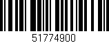 Código de barras (EAN, GTIN, SKU, ISBN): '51774900'