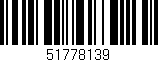 Código de barras (EAN, GTIN, SKU, ISBN): '51778139'