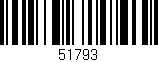 Código de barras (EAN, GTIN, SKU, ISBN): '51793'