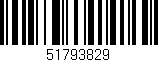 Código de barras (EAN, GTIN, SKU, ISBN): '51793829'
