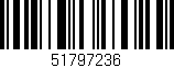 Código de barras (EAN, GTIN, SKU, ISBN): '51797236'