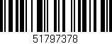 Código de barras (EAN, GTIN, SKU, ISBN): '51797378'