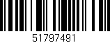 Código de barras (EAN, GTIN, SKU, ISBN): '51797491'