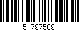 Código de barras (EAN, GTIN, SKU, ISBN): '51797509'