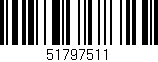 Código de barras (EAN, GTIN, SKU, ISBN): '51797511'