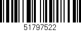 Código de barras (EAN, GTIN, SKU, ISBN): '51797522'