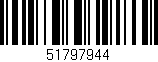 Código de barras (EAN, GTIN, SKU, ISBN): '51797944'