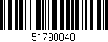 Código de barras (EAN, GTIN, SKU, ISBN): '51798048'