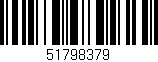 Código de barras (EAN, GTIN, SKU, ISBN): '51798379'