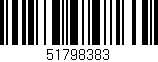 Código de barras (EAN, GTIN, SKU, ISBN): '51798383'