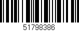 Código de barras (EAN, GTIN, SKU, ISBN): '51798386'