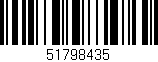 Código de barras (EAN, GTIN, SKU, ISBN): '51798435'