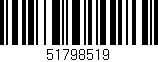 Código de barras (EAN, GTIN, SKU, ISBN): '51798519'