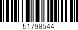Código de barras (EAN, GTIN, SKU, ISBN): '51798544'