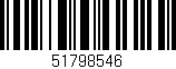 Código de barras (EAN, GTIN, SKU, ISBN): '51798546'