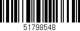 Código de barras (EAN, GTIN, SKU, ISBN): '51798548'