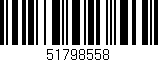 Código de barras (EAN, GTIN, SKU, ISBN): '51798558'