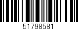 Código de barras (EAN, GTIN, SKU, ISBN): '51798581'