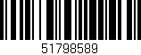 Código de barras (EAN, GTIN, SKU, ISBN): '51798589'
