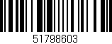 Código de barras (EAN, GTIN, SKU, ISBN): '51798603'