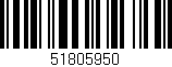 Código de barras (EAN, GTIN, SKU, ISBN): '51805950'