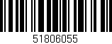 Código de barras (EAN, GTIN, SKU, ISBN): '51806055'