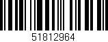 Código de barras (EAN, GTIN, SKU, ISBN): '51812964'