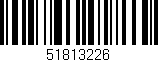 Código de barras (EAN, GTIN, SKU, ISBN): '51813226'