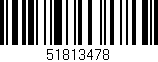 Código de barras (EAN, GTIN, SKU, ISBN): '51813478'
