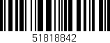 Código de barras (EAN, GTIN, SKU, ISBN): '51818842'