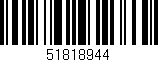 Código de barras (EAN, GTIN, SKU, ISBN): '51818944'