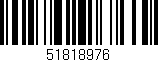 Código de barras (EAN, GTIN, SKU, ISBN): '51818976'