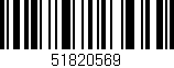 Código de barras (EAN, GTIN, SKU, ISBN): '51820569'