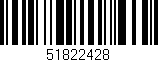 Código de barras (EAN, GTIN, SKU, ISBN): '51822428'