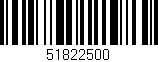 Código de barras (EAN, GTIN, SKU, ISBN): '51822500'
