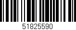 Código de barras (EAN, GTIN, SKU, ISBN): '51825590'