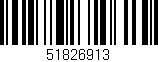 Código de barras (EAN, GTIN, SKU, ISBN): '51826913'