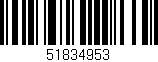 Código de barras (EAN, GTIN, SKU, ISBN): '51834953'