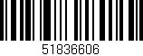 Código de barras (EAN, GTIN, SKU, ISBN): '51836606'
