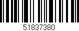 Código de barras (EAN, GTIN, SKU, ISBN): '51837380'