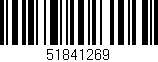 Código de barras (EAN, GTIN, SKU, ISBN): '51841269'