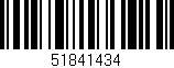 Código de barras (EAN, GTIN, SKU, ISBN): '51841434'