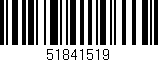 Código de barras (EAN, GTIN, SKU, ISBN): '51841519'
