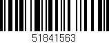 Código de barras (EAN, GTIN, SKU, ISBN): '51841563'