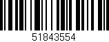 Código de barras (EAN, GTIN, SKU, ISBN): '51843554'